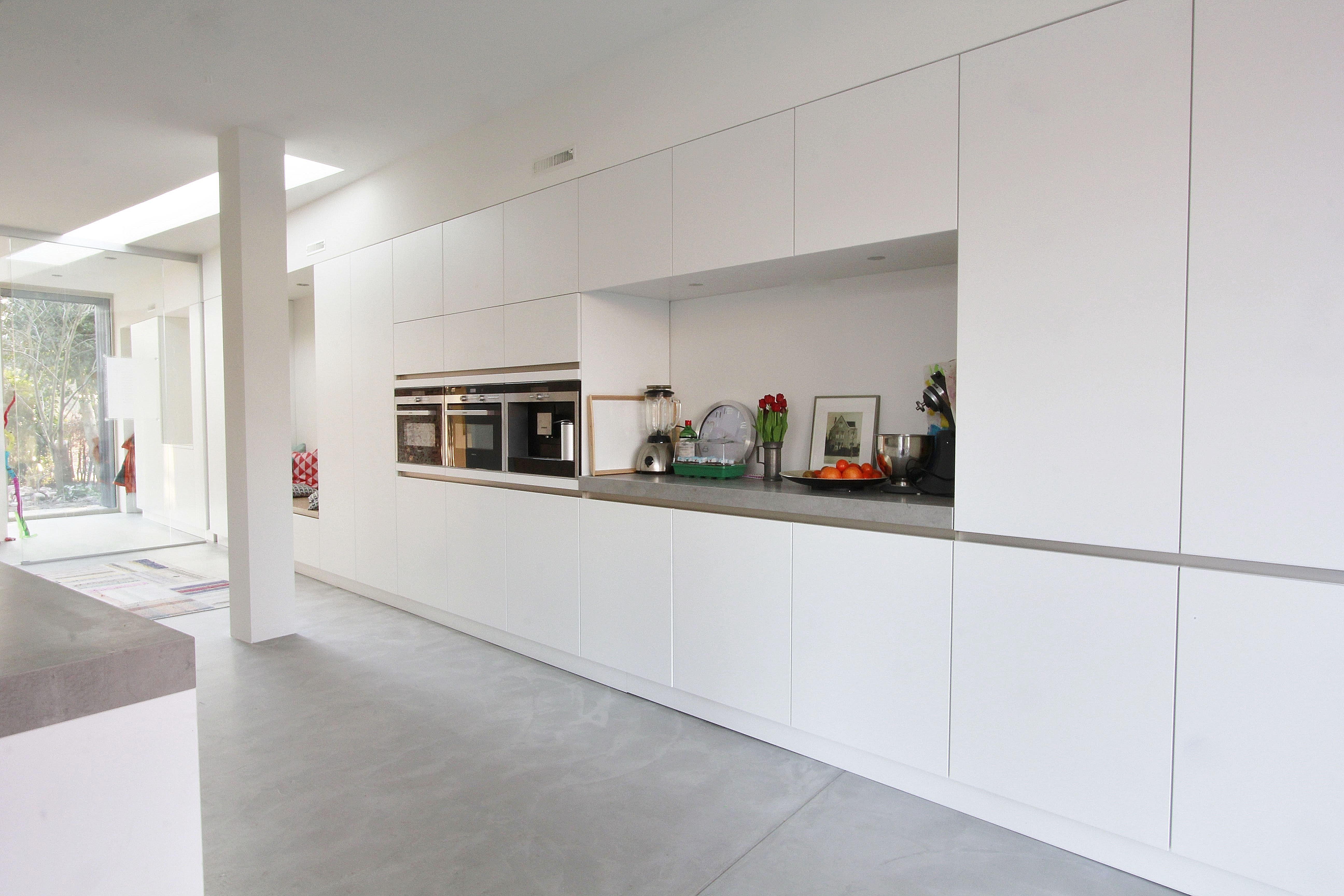 Aanbouw herenhuis — tuinzicht